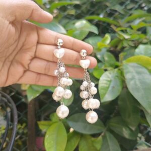 Multi layer Pearl Earring with multi size pearl