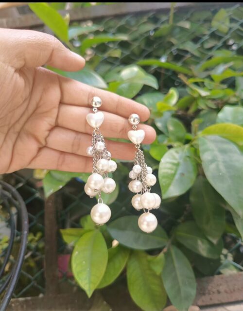 Multi layer Pearl Earring with multi size pearl