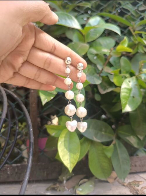 Multi layer Pearl earrings of  different size