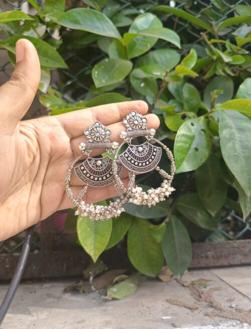 Beautiful Double layer round earring - Image 6