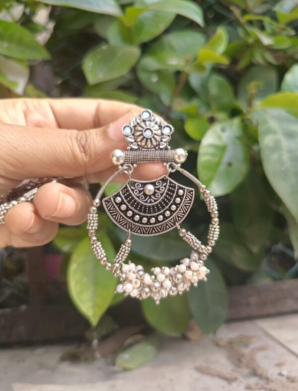 Beautiful Double layer round earring - Image 2