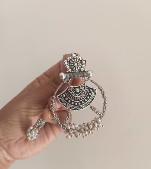 Beautiful Double layer round earring - Image 7
