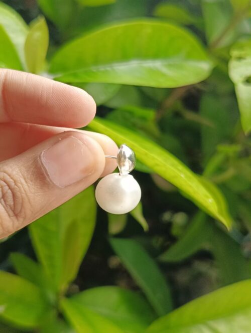 Elegant Pearl Stud Earrings for party wear - Image 2