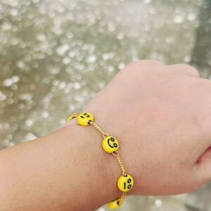 Cute adjustable emogi bracelets for girls