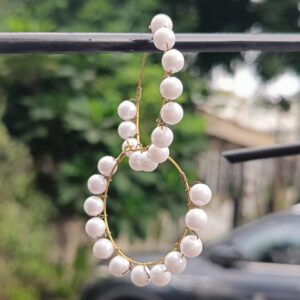Trending Beautiful Pearl Hoop Earring