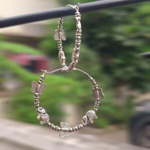 Trendy Cute Elephant hoop earrings