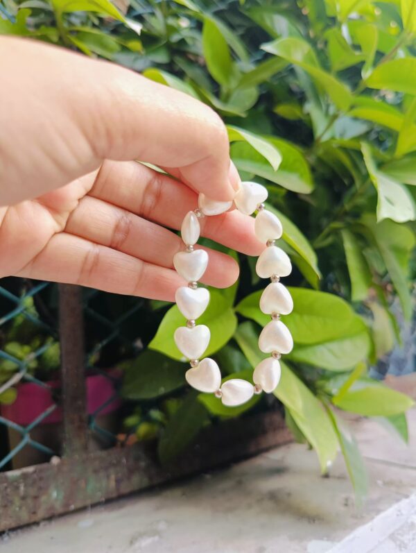 Trending heart Pearl bracelets for girls - Image 3