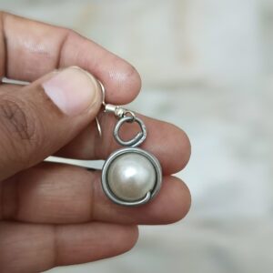 Trending round Pearl Earring for girl