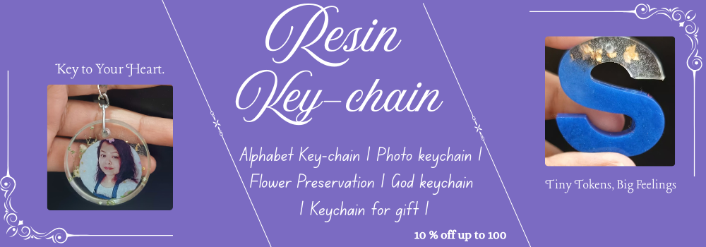 Resin keychain