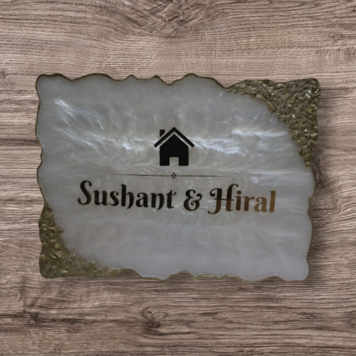 Customised Resin name plate for Home-9x12 Inches