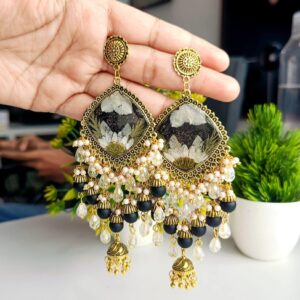 Black Resin jhumka