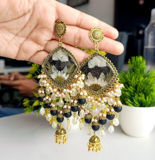 Black Resin jhumka